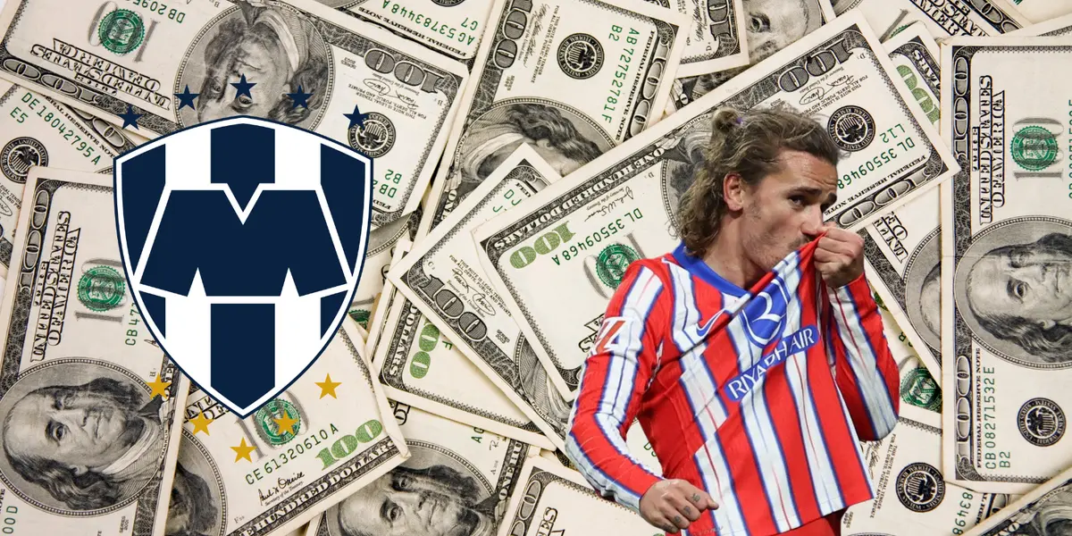 Fondo tomado de Canva, con Griezmann al frente