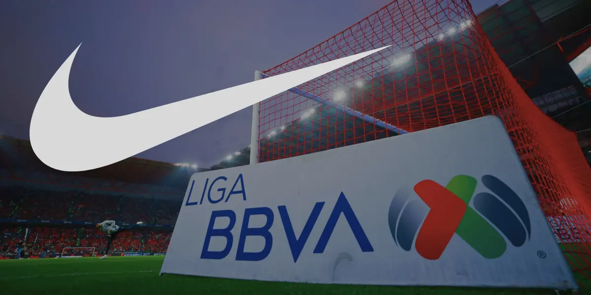 Fondo tomado de Liga MX, con logo de Nike al frente