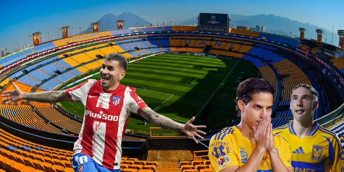 Fondo tomado de Tigres, con Correa, Lainez y Flores al frente