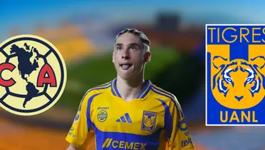 Fondo tomado de Tigres, con Flores al frente