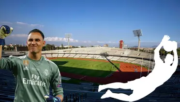 Fondo tomado de Wikipedia, con Keylor al frente