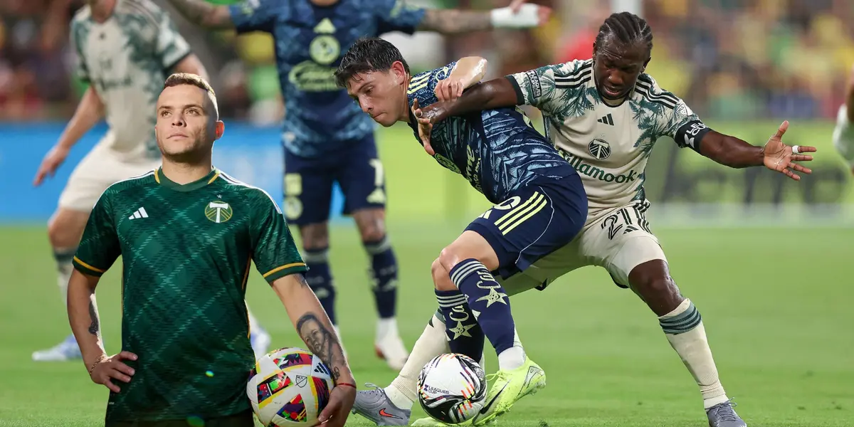 Foto tomada de Leagues Cup, con Cabecita al frente