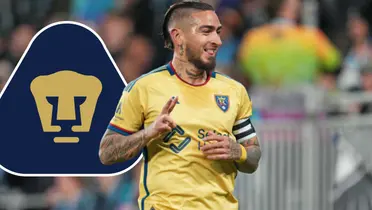 Foto tomada de MLS con esucdo de Pumas