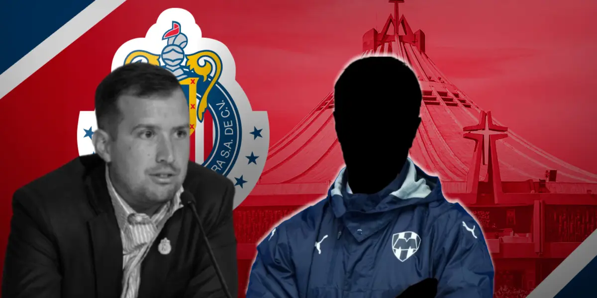 Fran Pérez junto a directivo incógnito de Rayados / FOTO TELEMUNDO