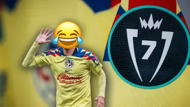 Futbolista del América con el rostro tapado/Foto Récord.