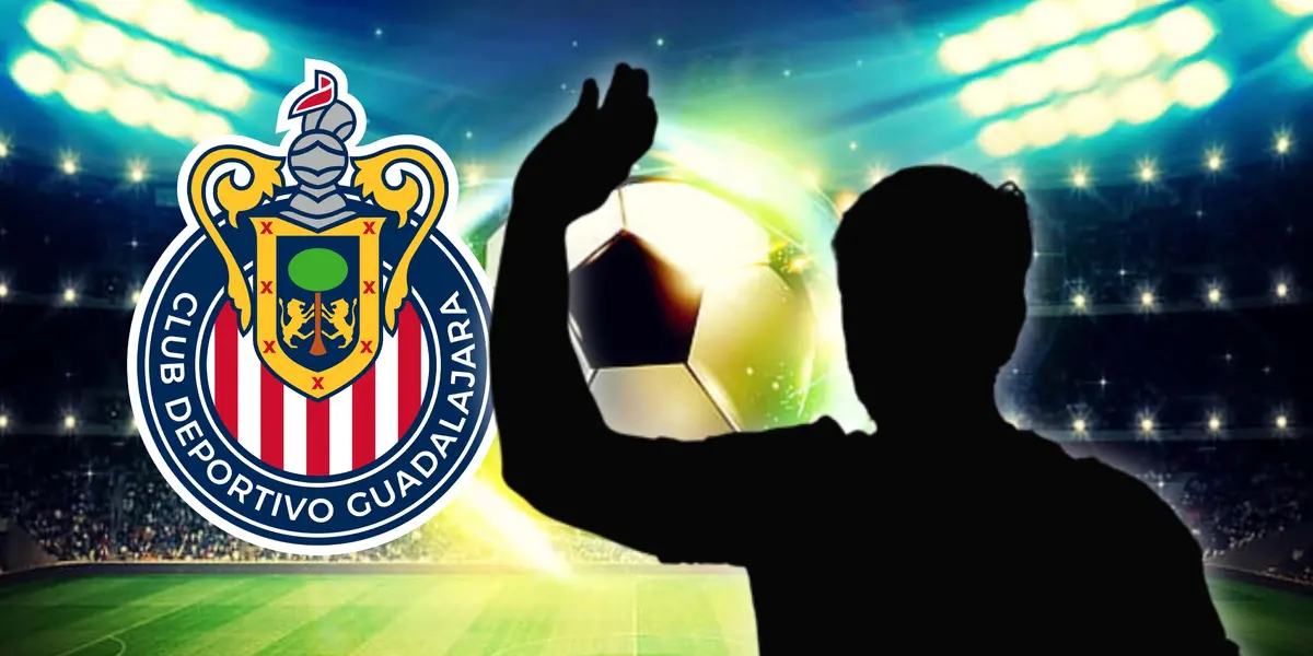 Futbolista en forma de sombra y escudo de Chivas/Foto Wallpapers.com.