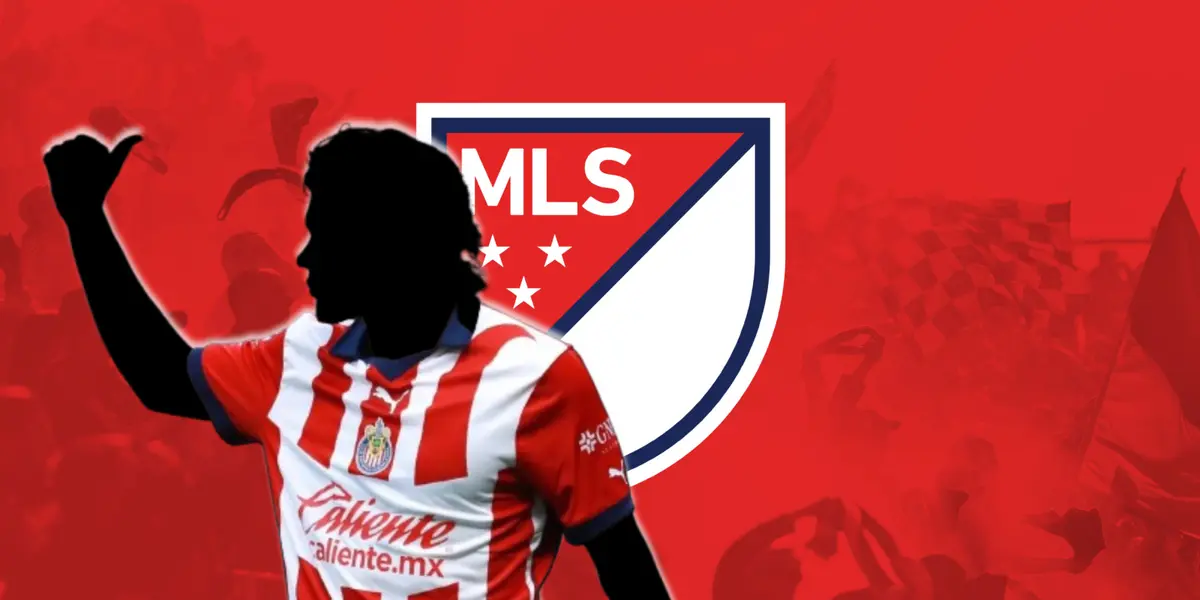 Futbolista incógnito de Chivas junto al logo de la MLS / FOTO EL INFORMADOR