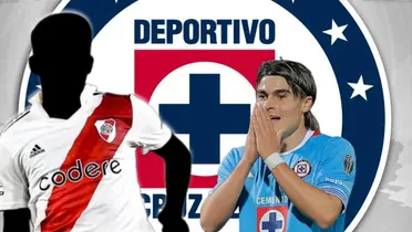 Futbolista incógnito de River Plate junto a Luka Romero / FOTO TYC SPORTS