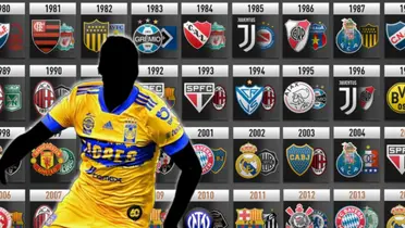 Futbolista incógnito de Tigres junto a campeones del Mundial de Clubes / FOTO FÚTBOL TOTAL