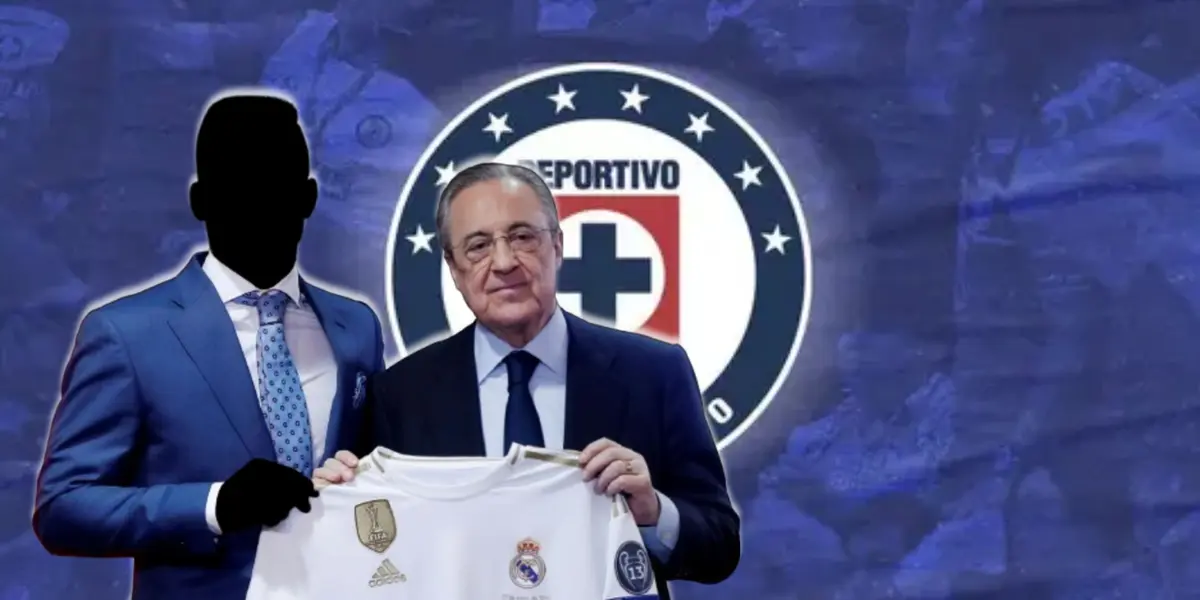Futbolista incógnito junto a Florentino Pérez / FOTO EL CONFIDENCIAL