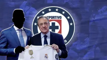 Futbolista incógnito junto a Florentino Pérez / FOTO EL CONFIDENCIAL