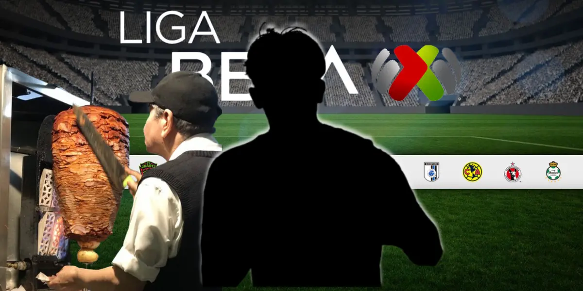 Futbolista incógnito junto a taquero / FOTO FÚTBOL TOTAL