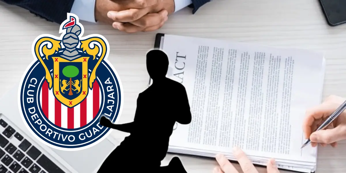 Futbolista incógnito junto al escudo de Chivas / FOTO ISTOCK