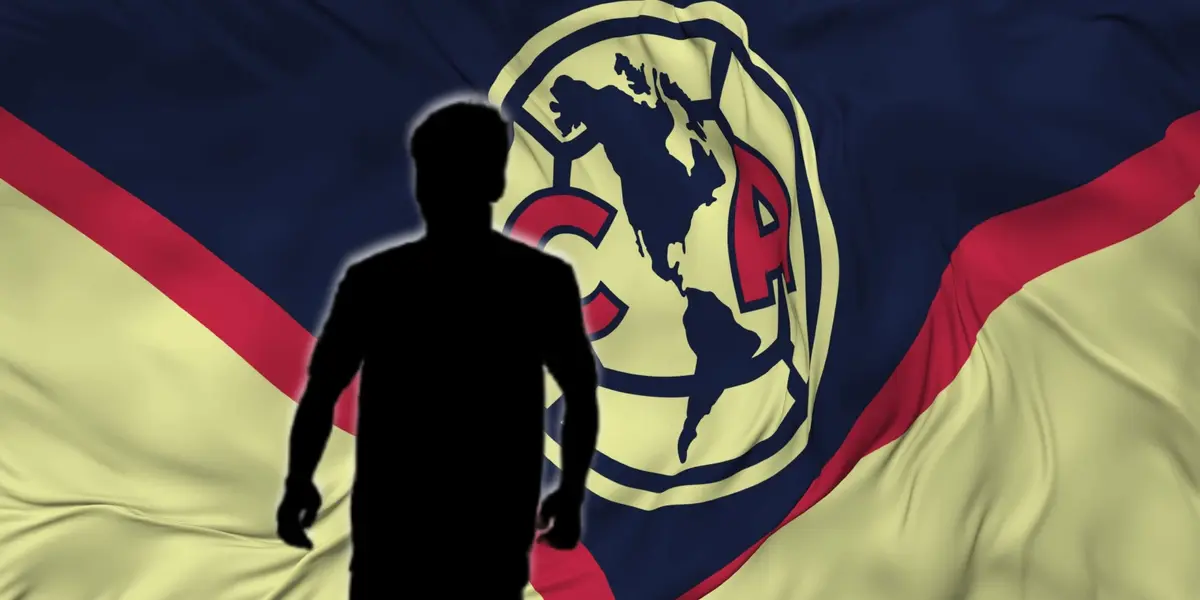 Futbolista incógnito junto al escudo del América / FOTO X