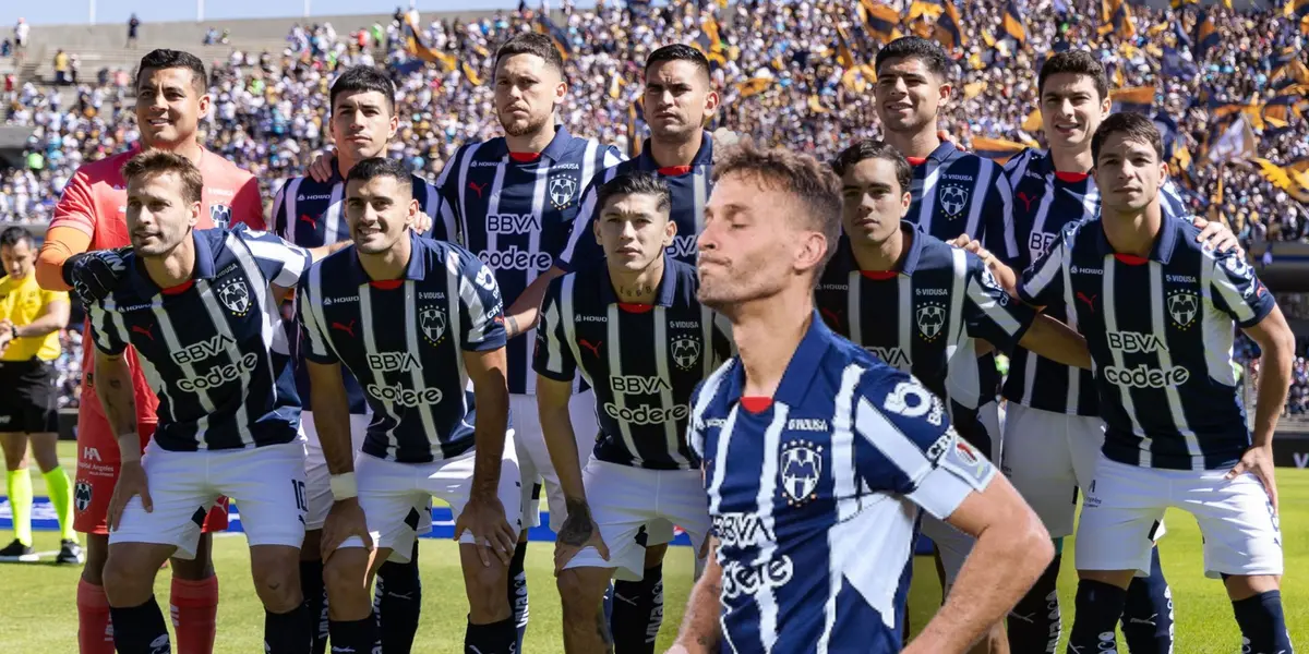 Futbolistas de Monterrey posando y Sergio Canales/Foto Rayados.