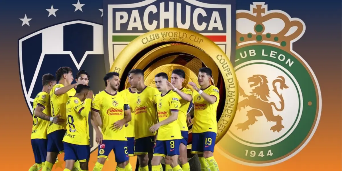 Futbolistas del América junto al Mundial de Clubes / FOTO AS MÉXICO