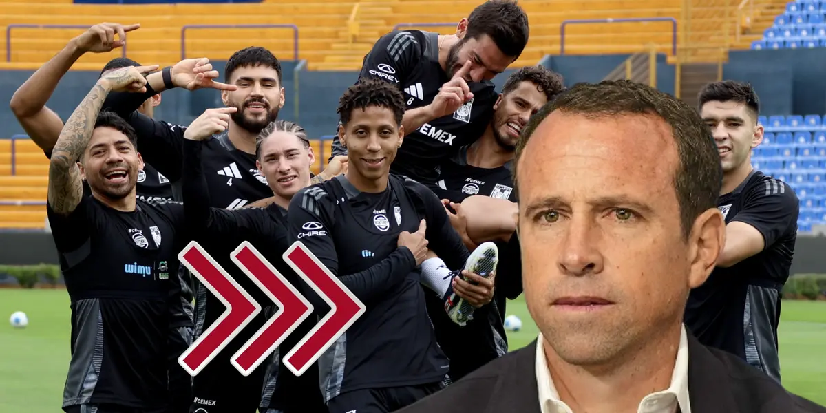 Futbolistas en entrenamiento y Gerardo Torrado/ Foto Tigres.