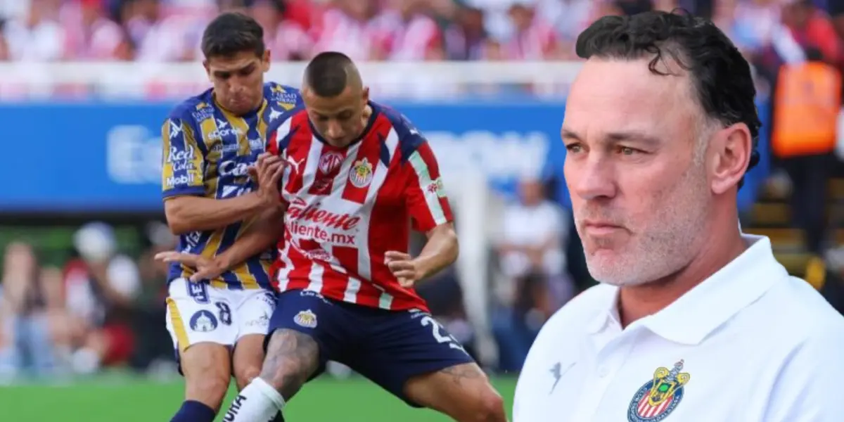 Gabriel Milito en el Chivas vs Atlético de San Luis / FOTO MARCA