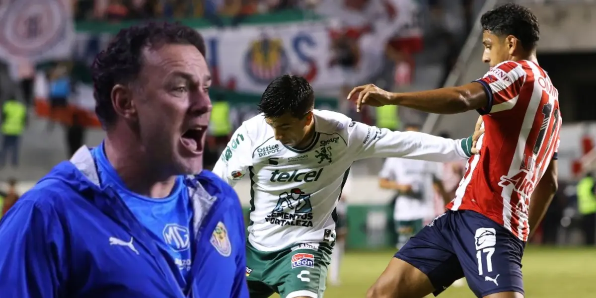 Gabriel Milito en el Chivas vs León / FOTO X