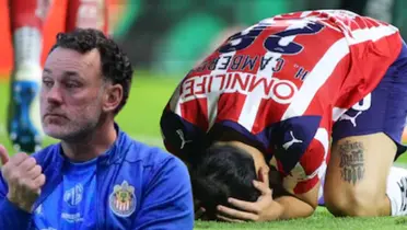 Gabriel Milito junto a futbolista de Chivas / FOTO MILENIO