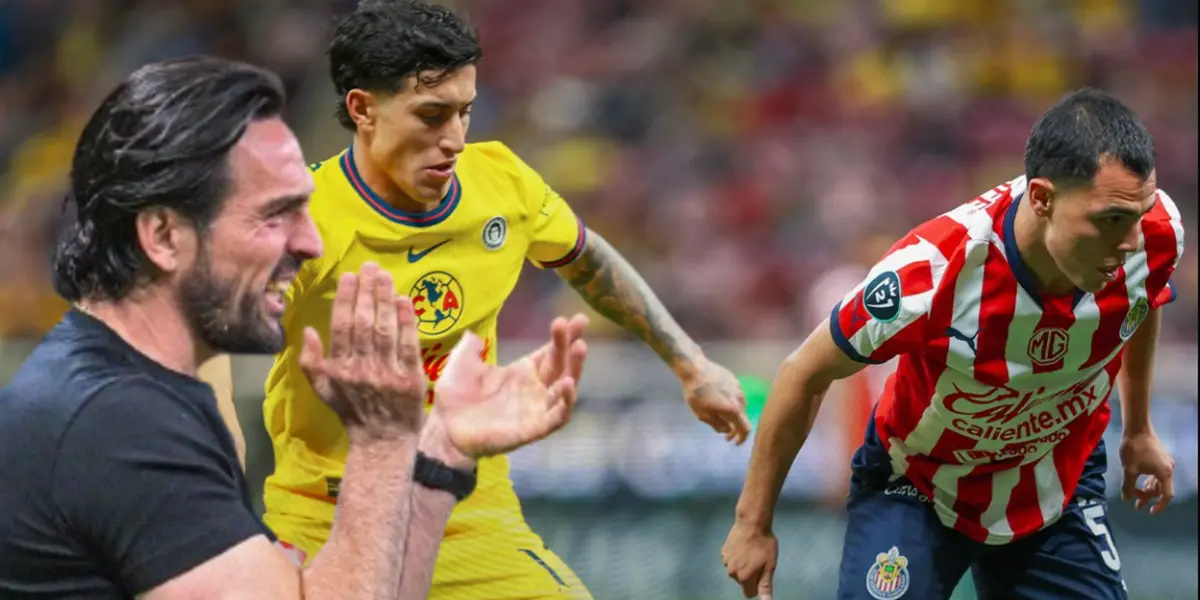 Gerardo Espinoza en el Chivas vs América / FOTO X