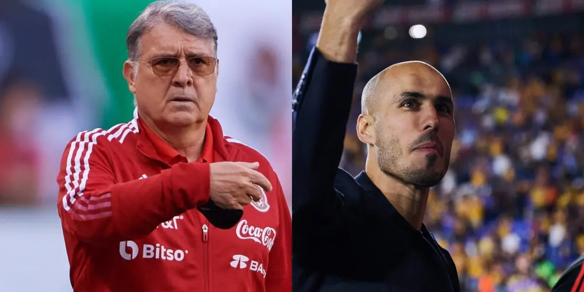 Gerardo Martino y Guido Pizarro/Foto SDP y 'El Porvenir'.