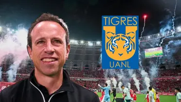 Gerardo Torrado, escudo de Tigres y jugadores del Tri e Inter de Porto Alegre/ Foto Mi Selección.