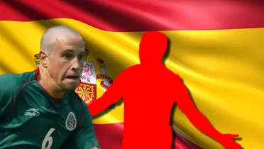 Gerardo Torrado junto a futbolista incógnito / FOTO TUDN