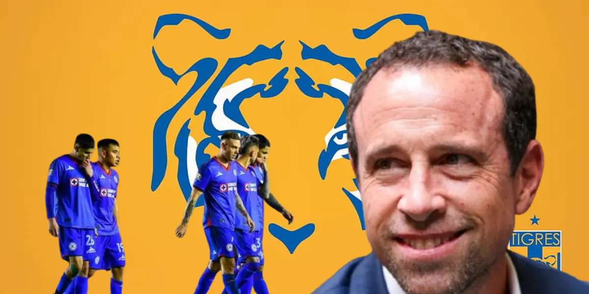 Gerardo Torrado junto a futbolistas de Cruz Azul / FOTO MILENIO