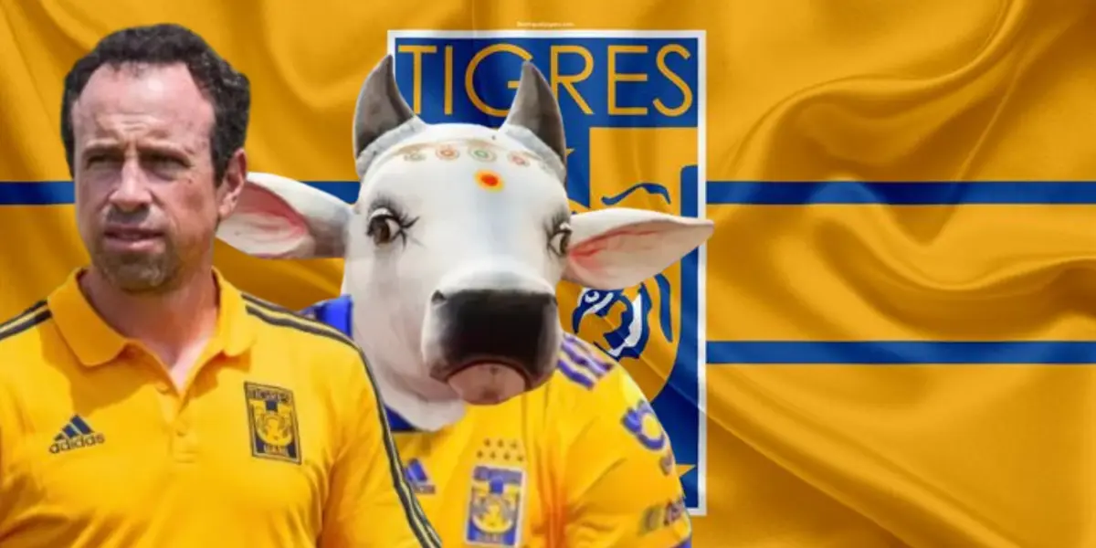 Gerardo Torrado junto a vaca sagrada / FOTO RÉCORD