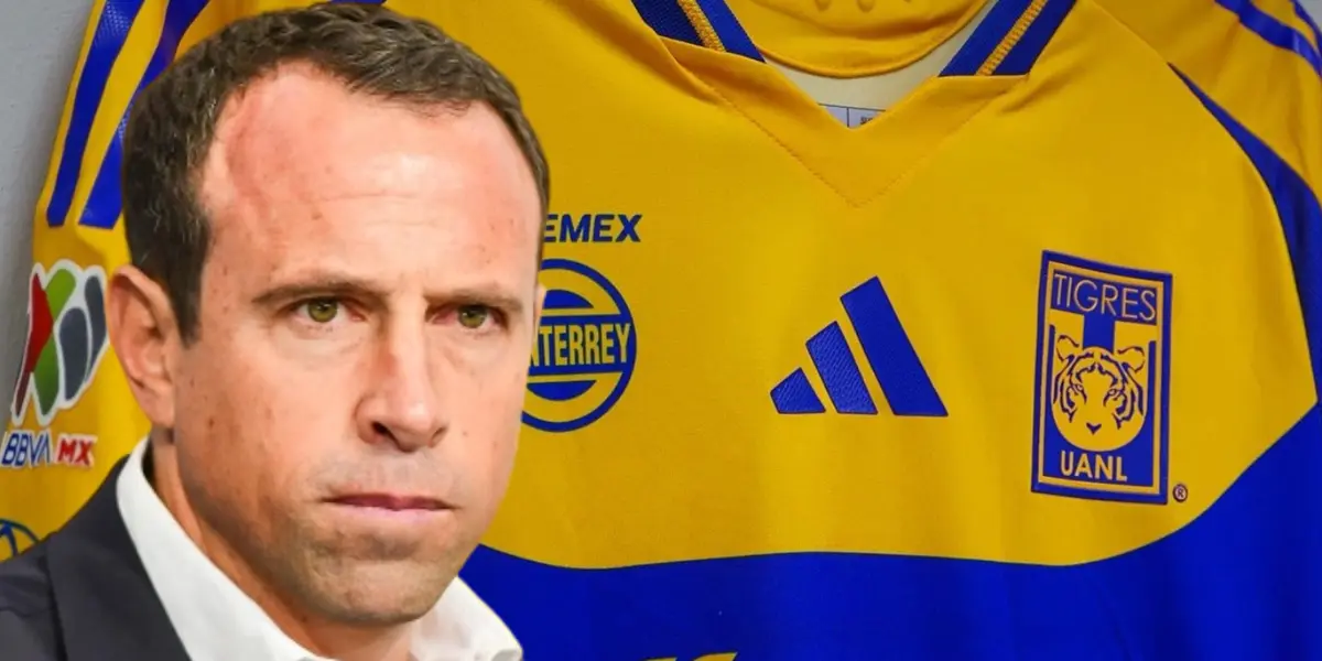 Gerardo Torrado y camiseta oficial/ Foto Tigres.
