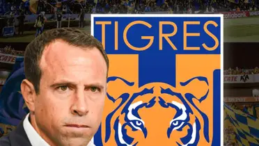 Gerardo Torrado y escudo de Tigres/Foto Oferten Oferten.