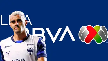 Germán Berterame junto al logo de la Liga MX / GETTY IMAGES