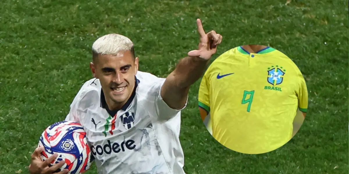 Germán Berterame y jugador de la Selección de Brasil/Foto DAZN.