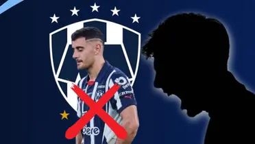 Germán Berterame y silueta de hombre gritando/Foto Rayados.