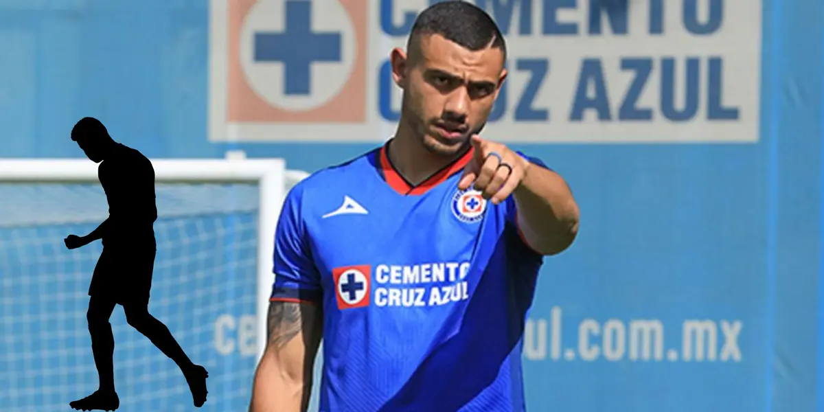 Giakoumakis en presentación con Cruz Azul. Foto: Cruz Azul