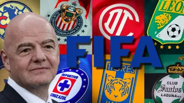 Gianni Infantino junto a clubes de la Liga MX / FOTO ANIMAL POLÍTICO