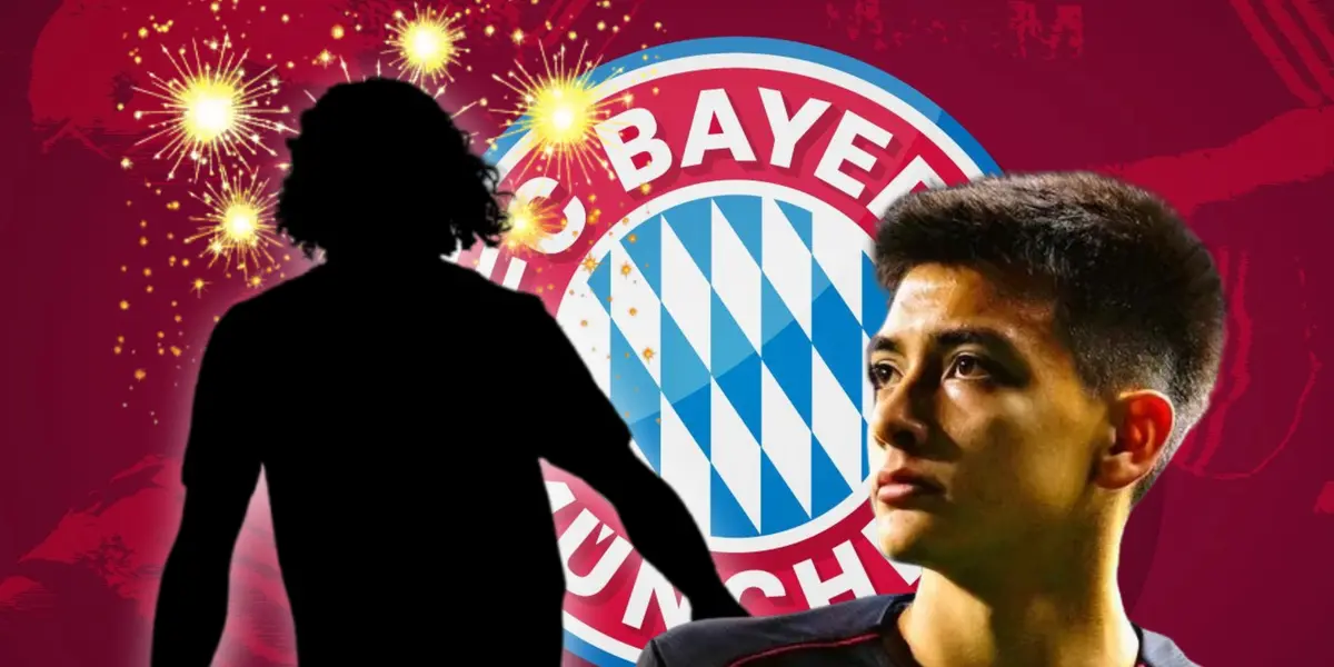 Gilberto Mora y silueta de joven futbolista/ Foto Vexels.