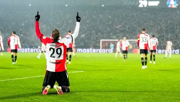 Giménez celebrando gol. Foto: Feyenoord