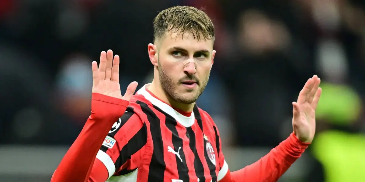 Giménez en partido con Milán. Foto: Bolavip