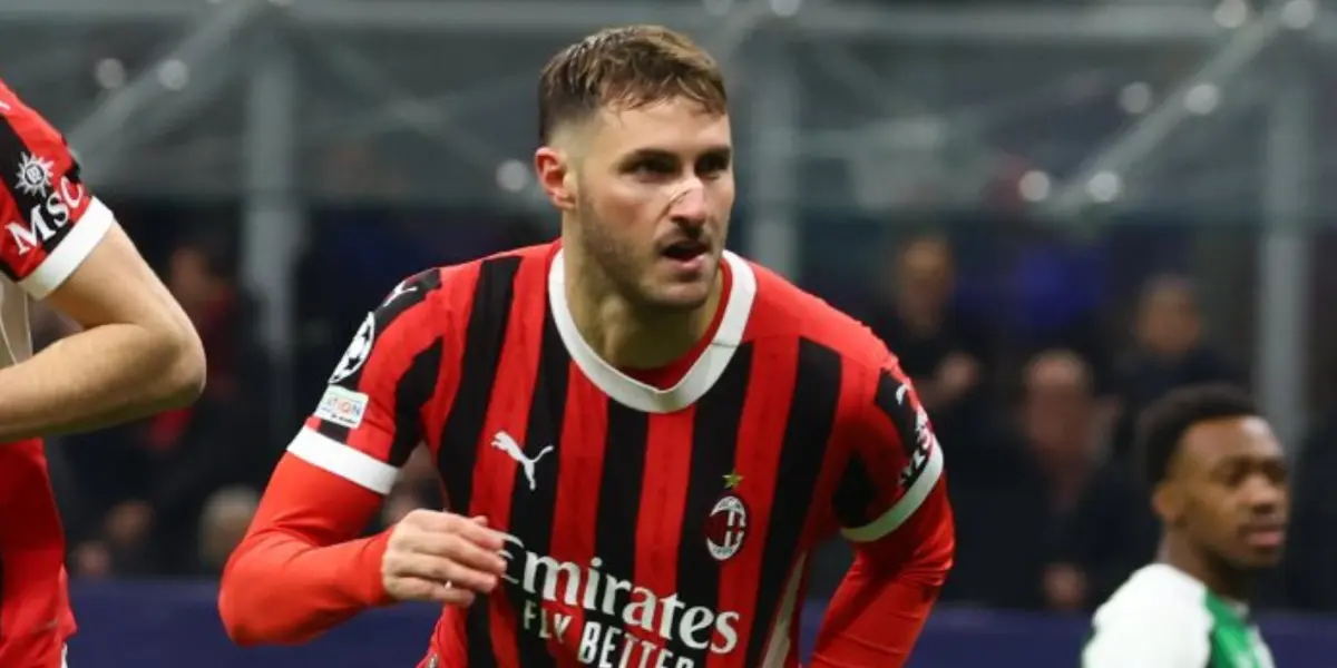 Giménez en partido con Milán. Foto: Milán