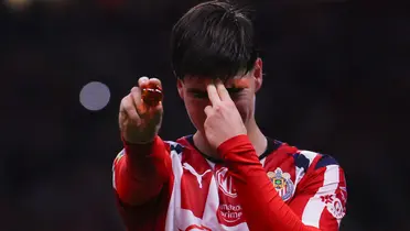 González celebrando. Foto: Chivas