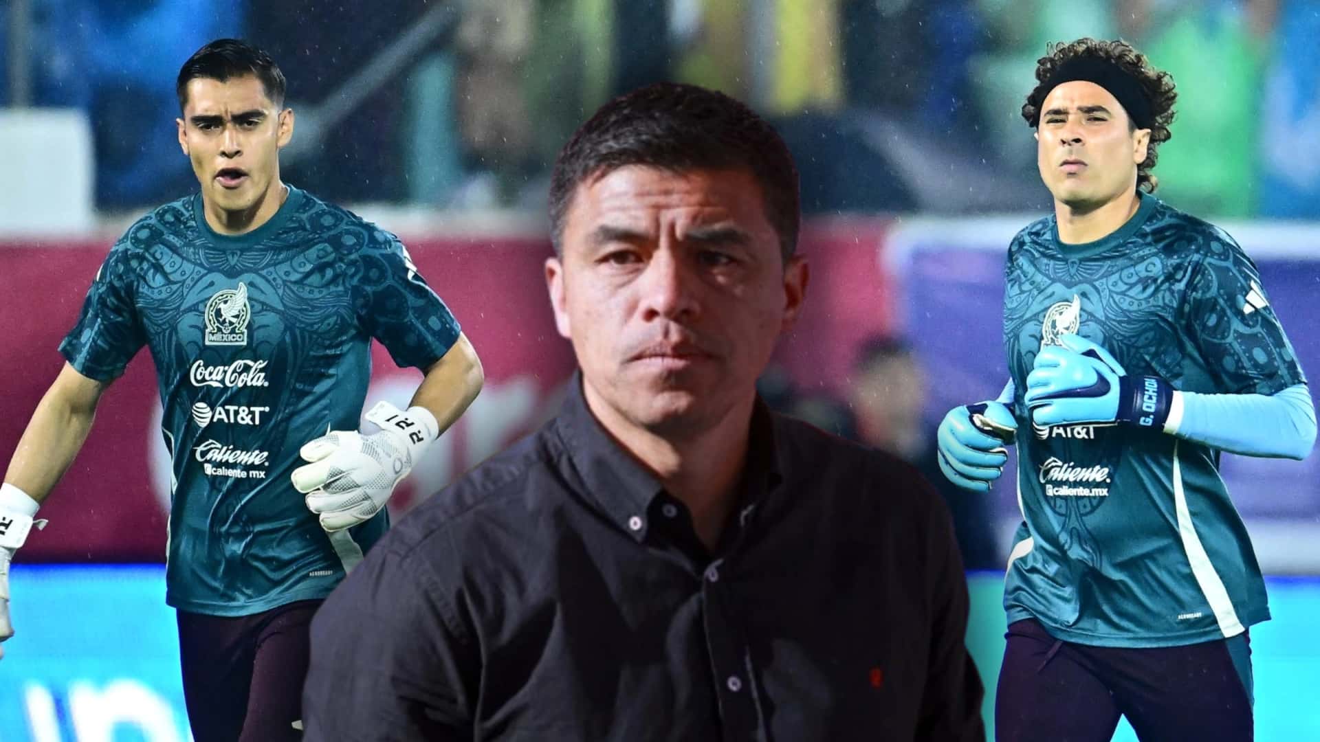 Gonzalo Pineda y porteros de la selección mexicana