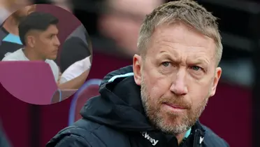 Graham Potter junto a Edson Álvarez / FOTO THE INDEPENDENT