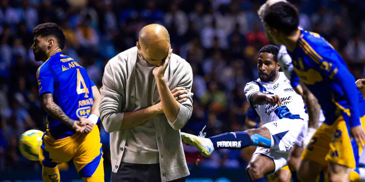 Guido Pizarro, jugadores en partido de fútbol/ Foto Club Puebla.