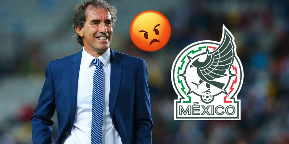 Guillermo Almada, emoji enojado y logo de Selección/Foto La Media Titular.