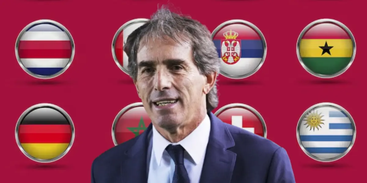 Guillermo Almada junto a banderas / FOTO RÉCOR