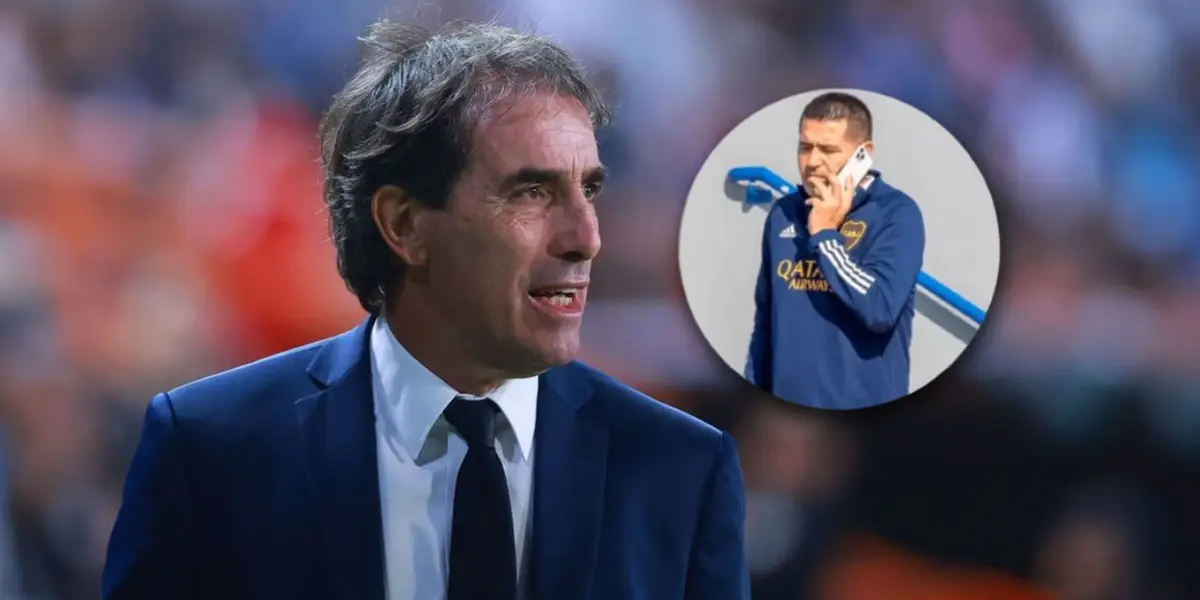 Guillermo Almada y Juan Román Riquelme/ Foto Juan Futbol.