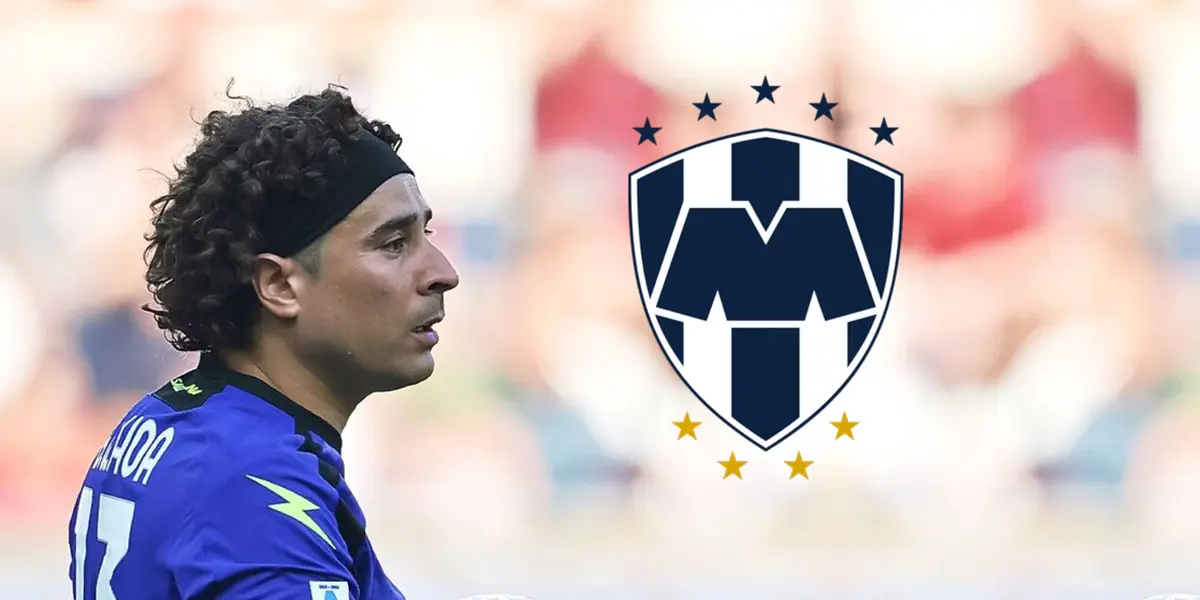 Guillermo Ochoa con la playera del Salernitana / Foto: Marca