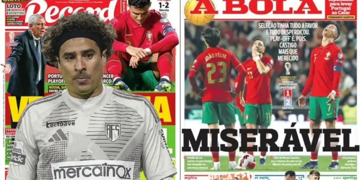 Guillermo Ochoa en diarios portugueses / FOTO X